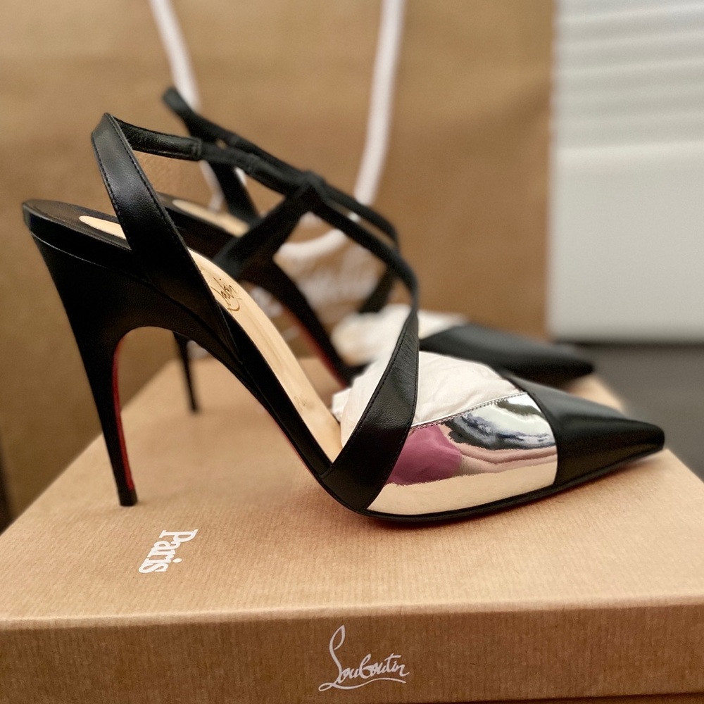 Christian Louboutin- Platina 100 Sling back Heels